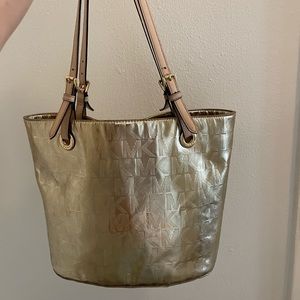 Gold Michael Kors Purse